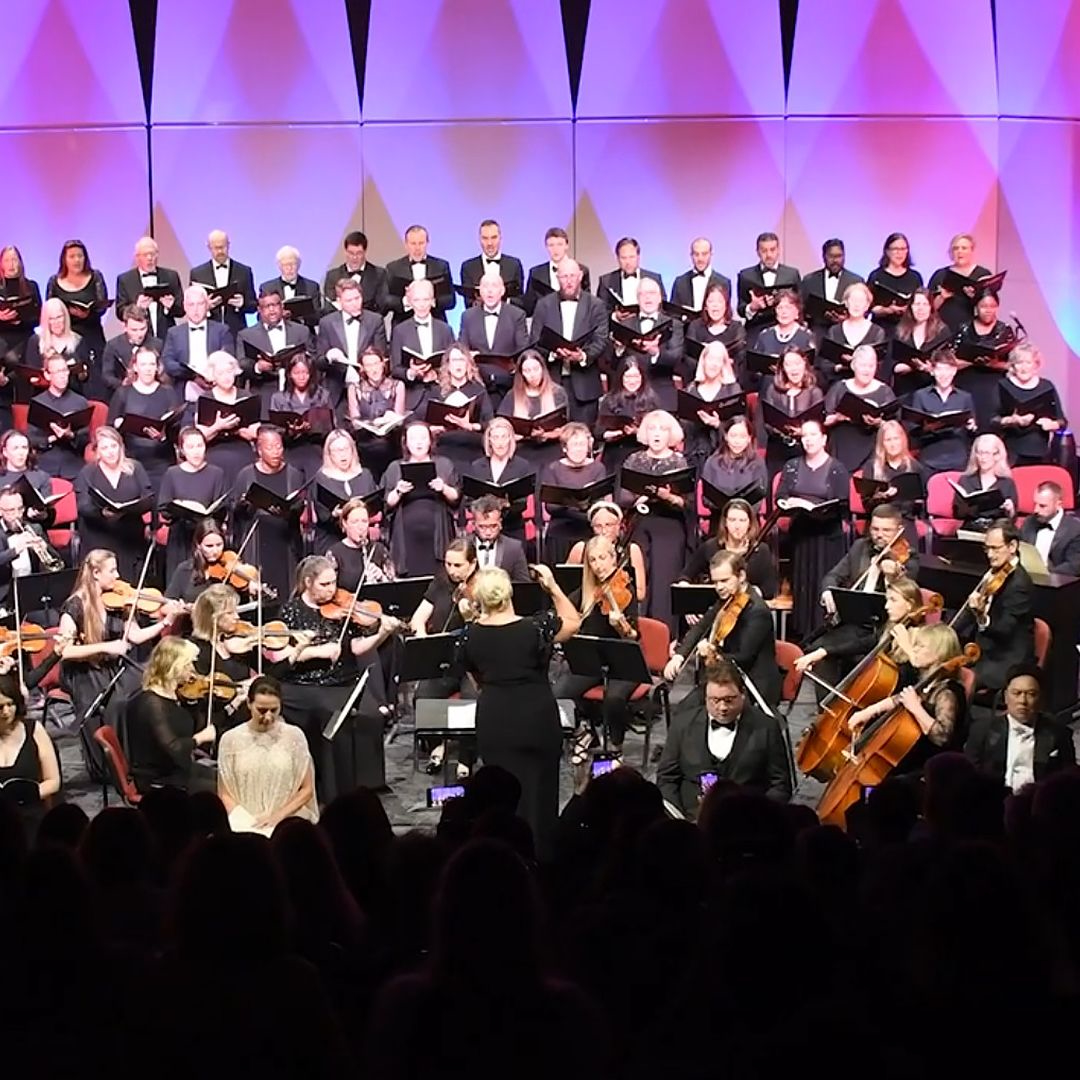 Dubai Singers and orchestra performing Handel’s Messiah in December 2022