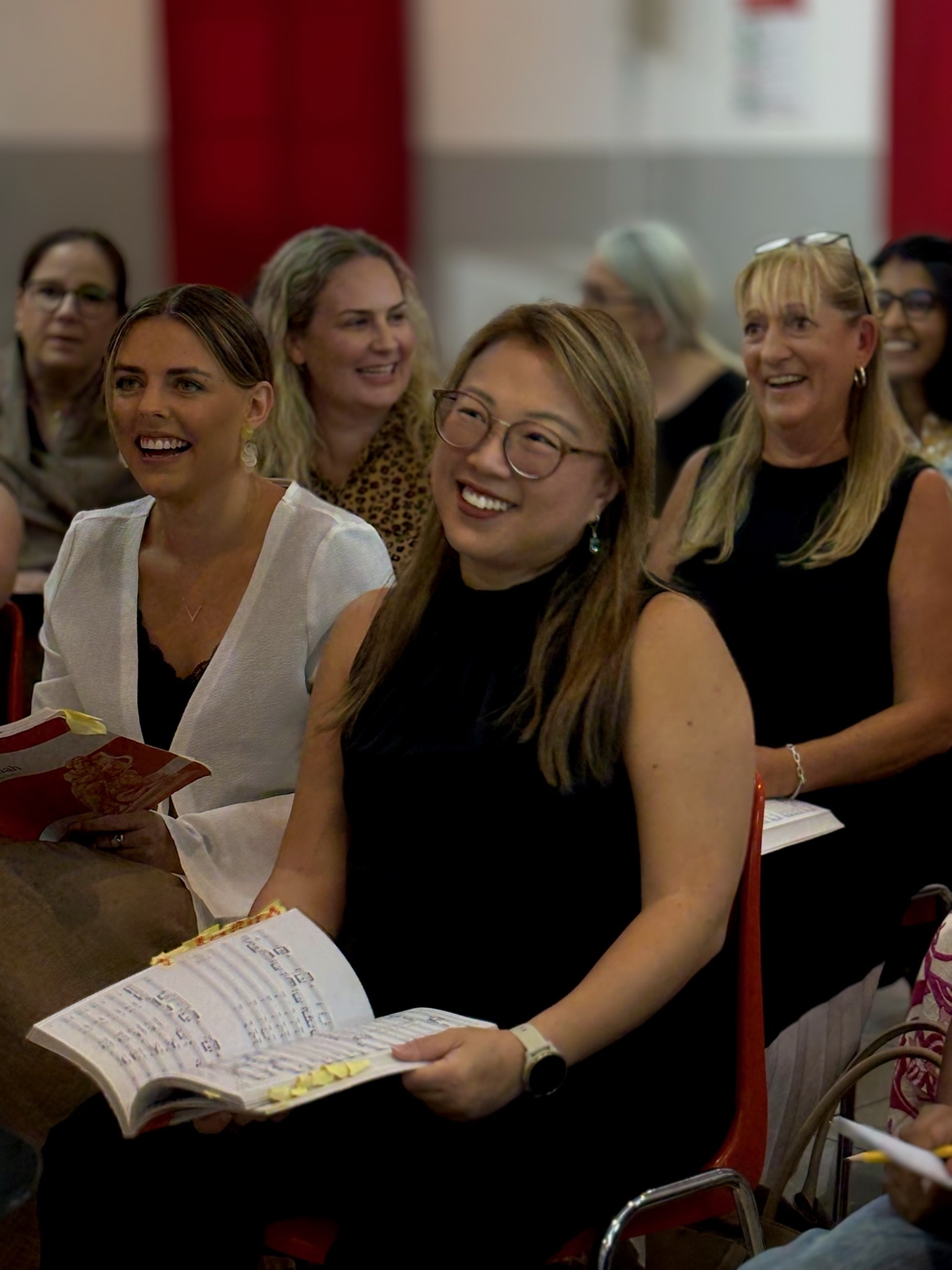 Dubai Singers members enjoying a rehearsal together
